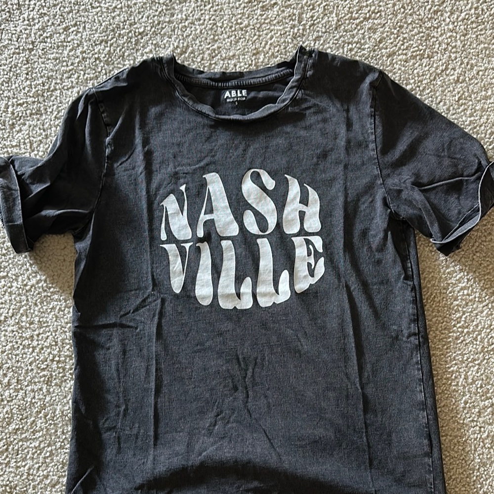 ABLE Woman’s Black Nashville T-Shirt S
